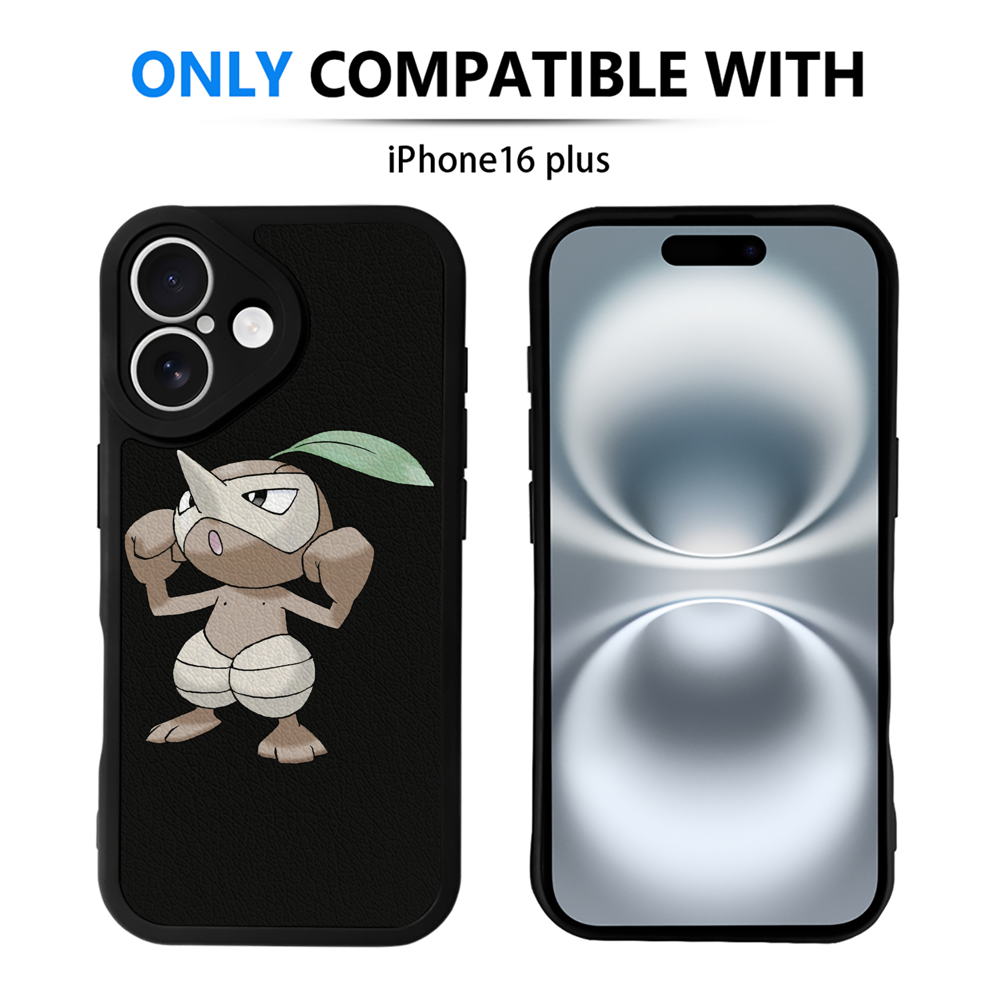 （画像用） ポケットモンスター Pokémon 【iPhone 16シリーズ対応】シリコンスマホケース（レザー調） 材質：シリコン